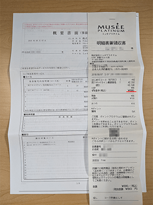 ミュゼの100円脱毛の契約書